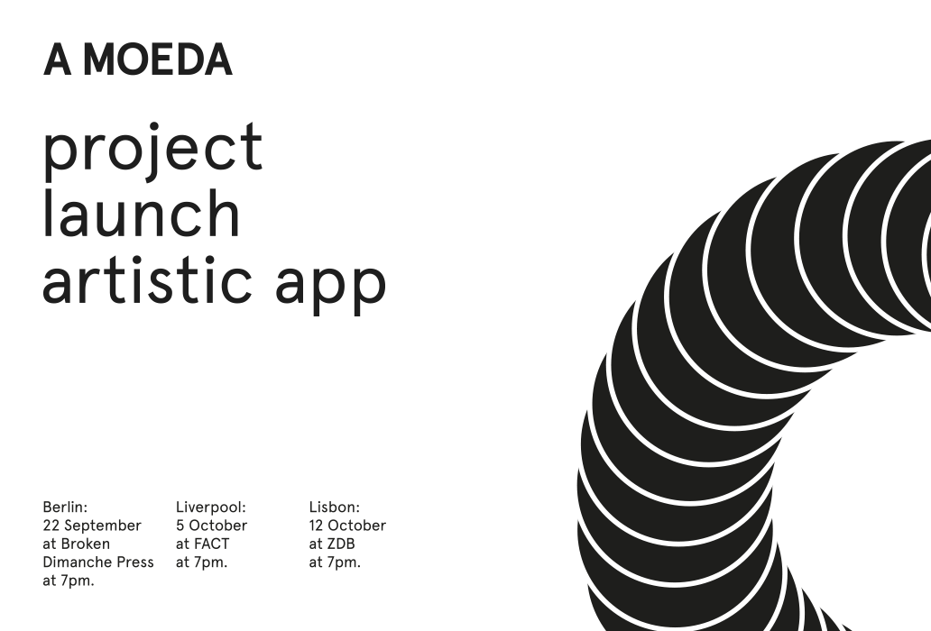 A MOEDA artistic app - project launch